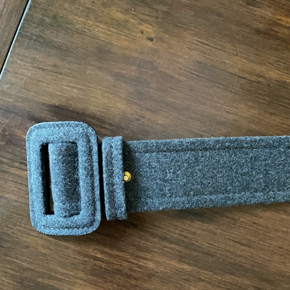 Ann Taylor Flannel Belt Gray - Picture 2 of 8
